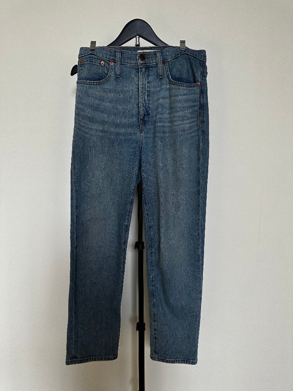 Madewell Classic Straight Jean Medium Blue Size 28